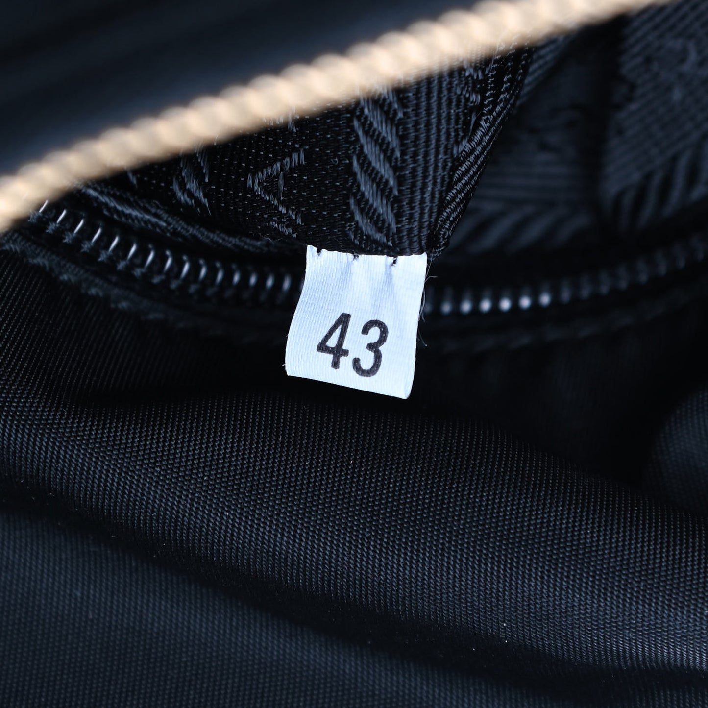 Tessuto Nylon Chain Shoulder Bag Black