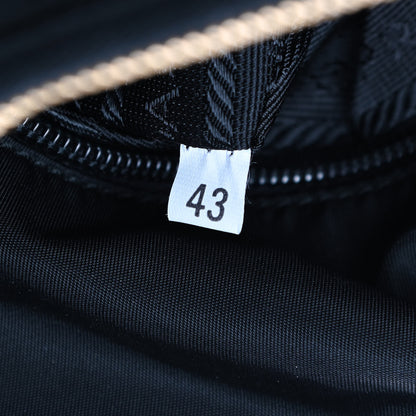 Prada Tessuto Nylon Chain Shoulder Bag Black 8 of 8