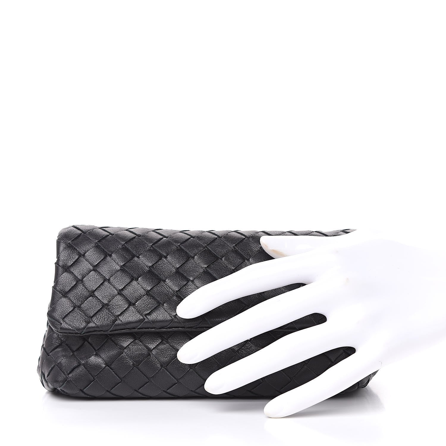 Bottega Veneta Nappa Intrecciato Cosmetic Case Black 2 of 10