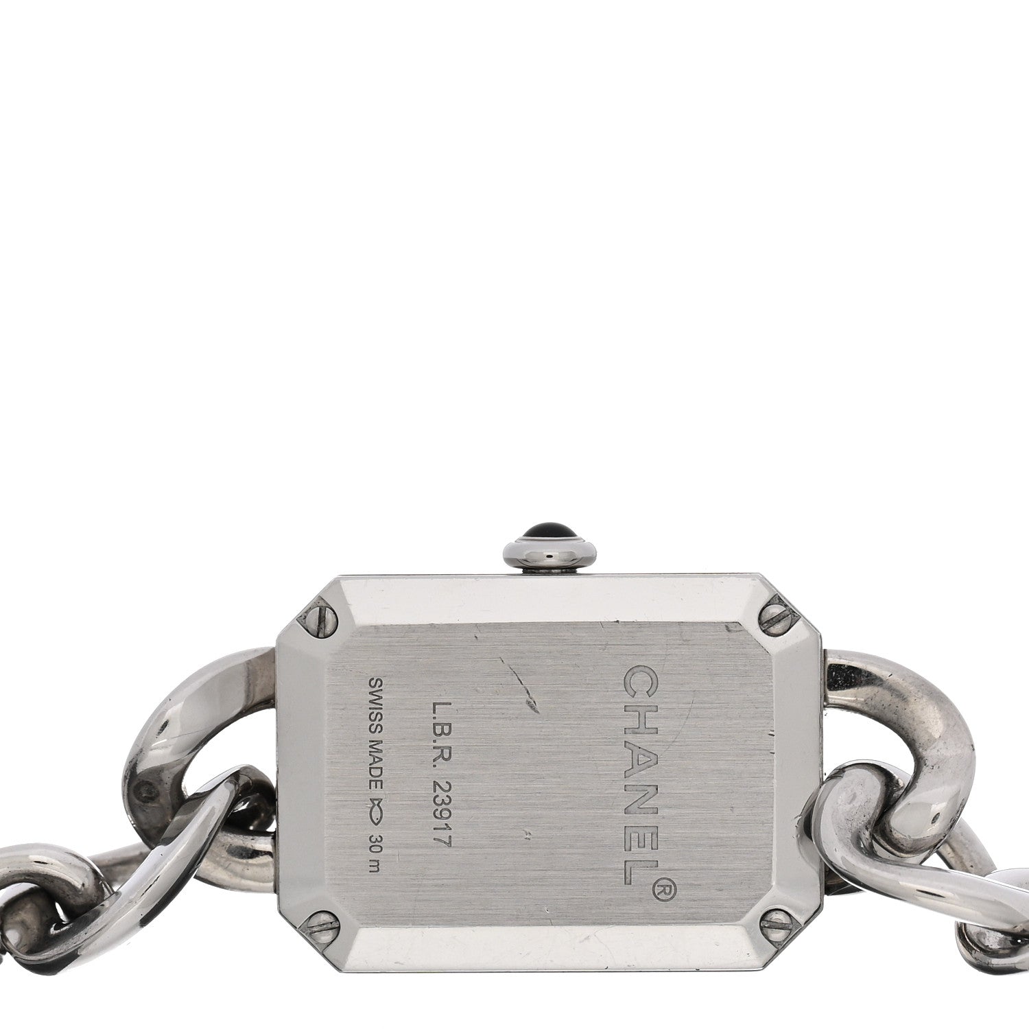 Chanel Stainless Steel 20mm Chain Premiere Quartz Watch Black 4 of 5