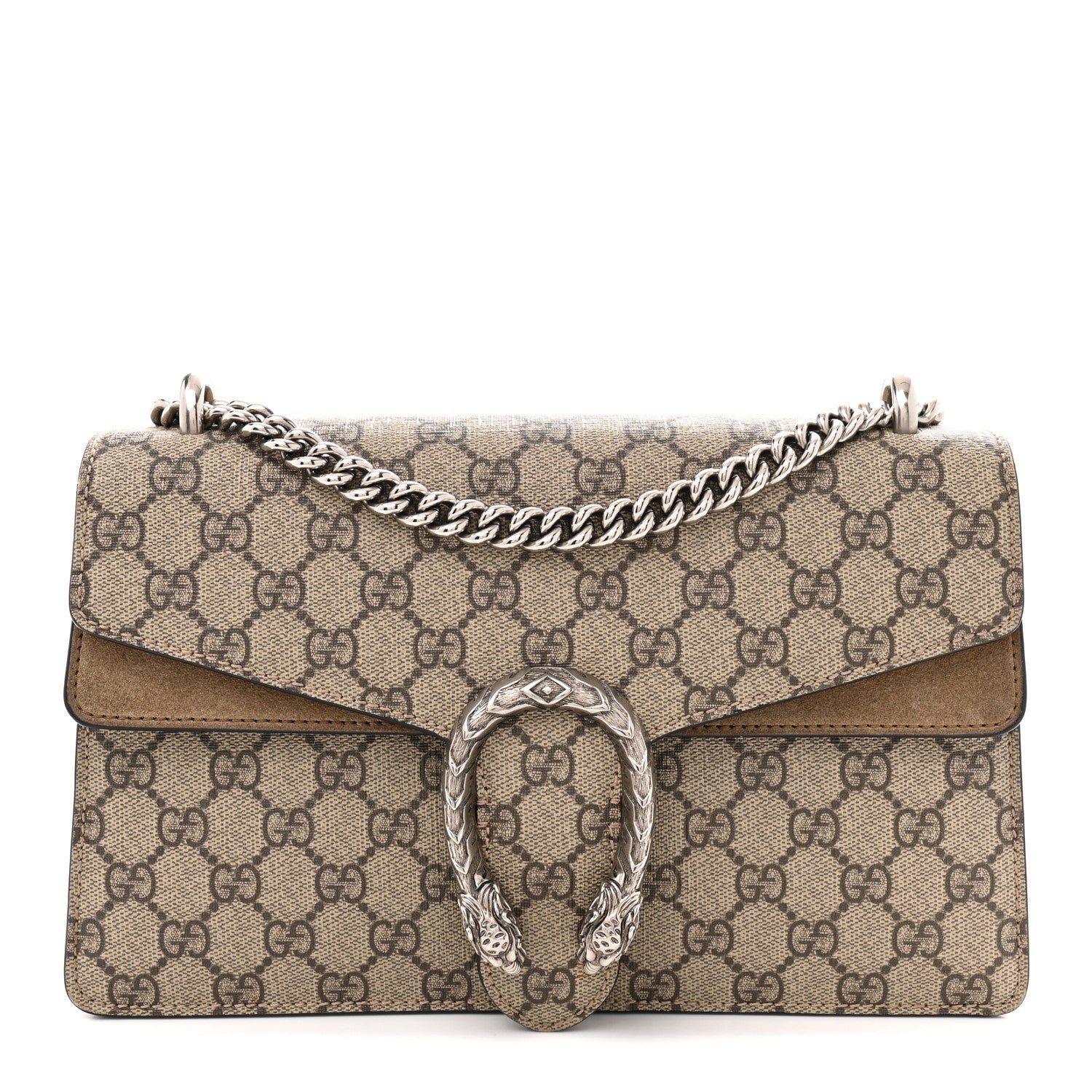 Gucci GG Supreme Monogram Small Dionysus Shoulder Bag Taupe 2 of 31