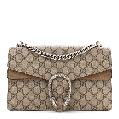 Gucci GG Supreme Monogram Small Dionysus Shoulder Bag Taupe 2 of 31