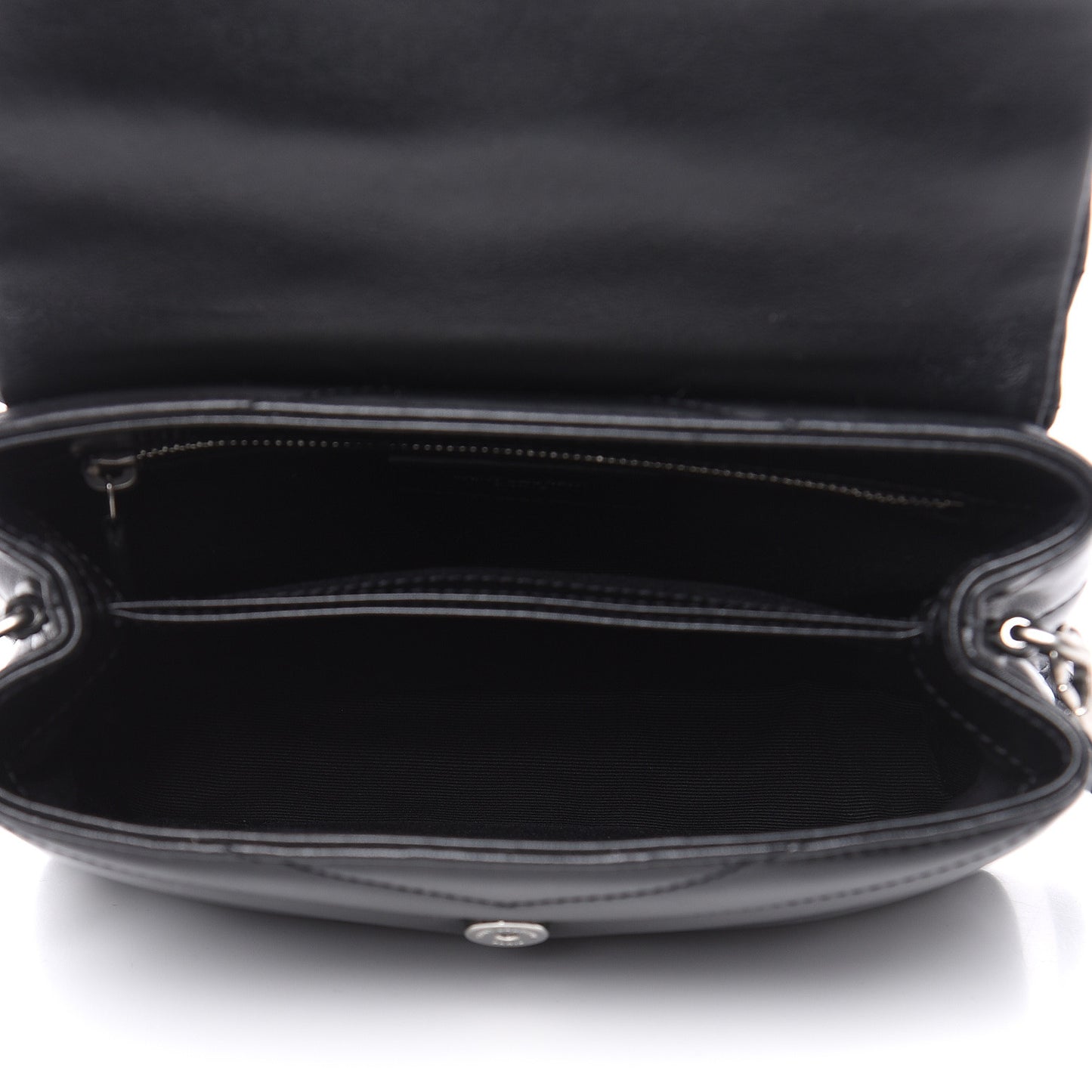 Calfskin Y Quilted Monogram Toy Loulou Crossbody Bag Black