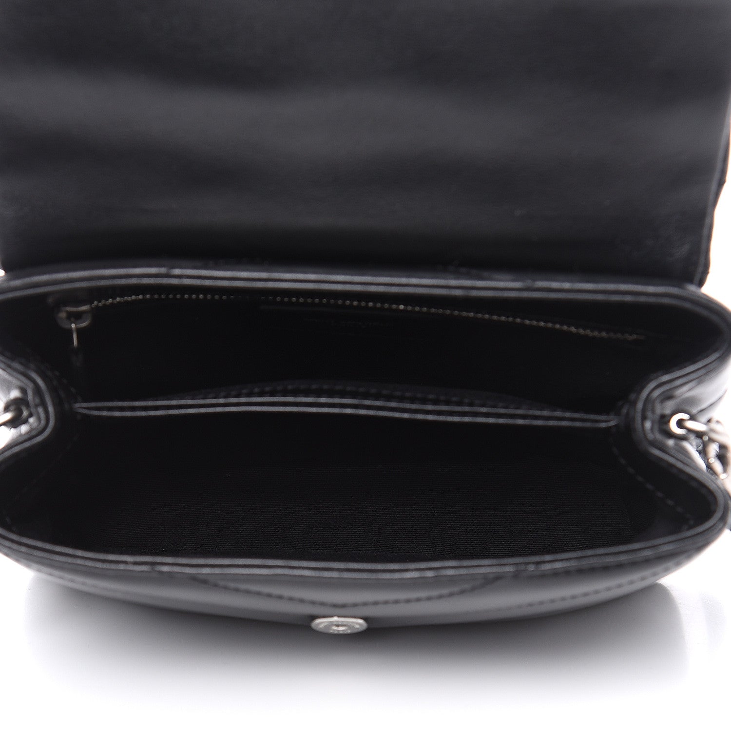 Saint Laurent Calfskin Y Quilted Monogram Toy Loulou Crossbody Bag Black 5 of 9