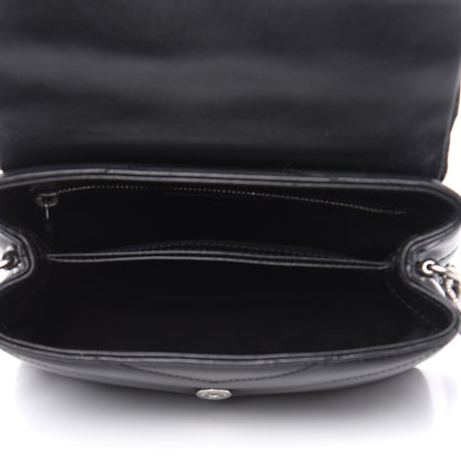 Saint Laurent Calfskin Y Quilted Monogram Toy Loulou Crossbody Bag Black 5 of 9