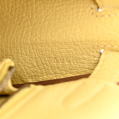 Hermes Togo Kelly Retourne 25 Jaune Poussin 7 of 11
