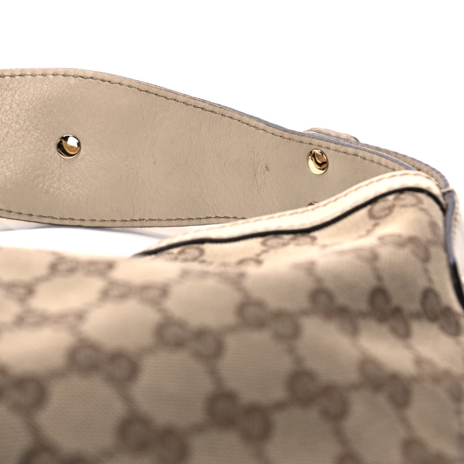 Gucci Monogram Medium Wave Hobo Cream 11 of 13