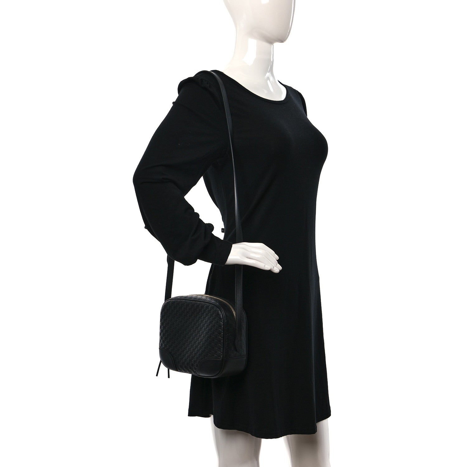 Gucci Microguccissima Mini Bree Messenger Bag Black 2 of 11