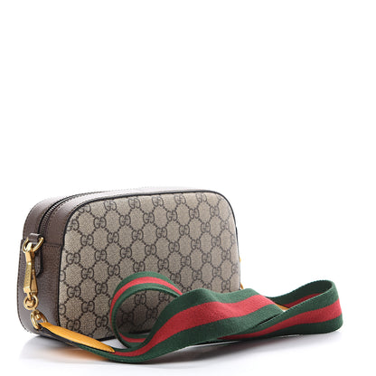 Gucci GG Supreme Monogram Web Neo Vintage Shoulder Bag Beige New Acero Crop 2 of 13