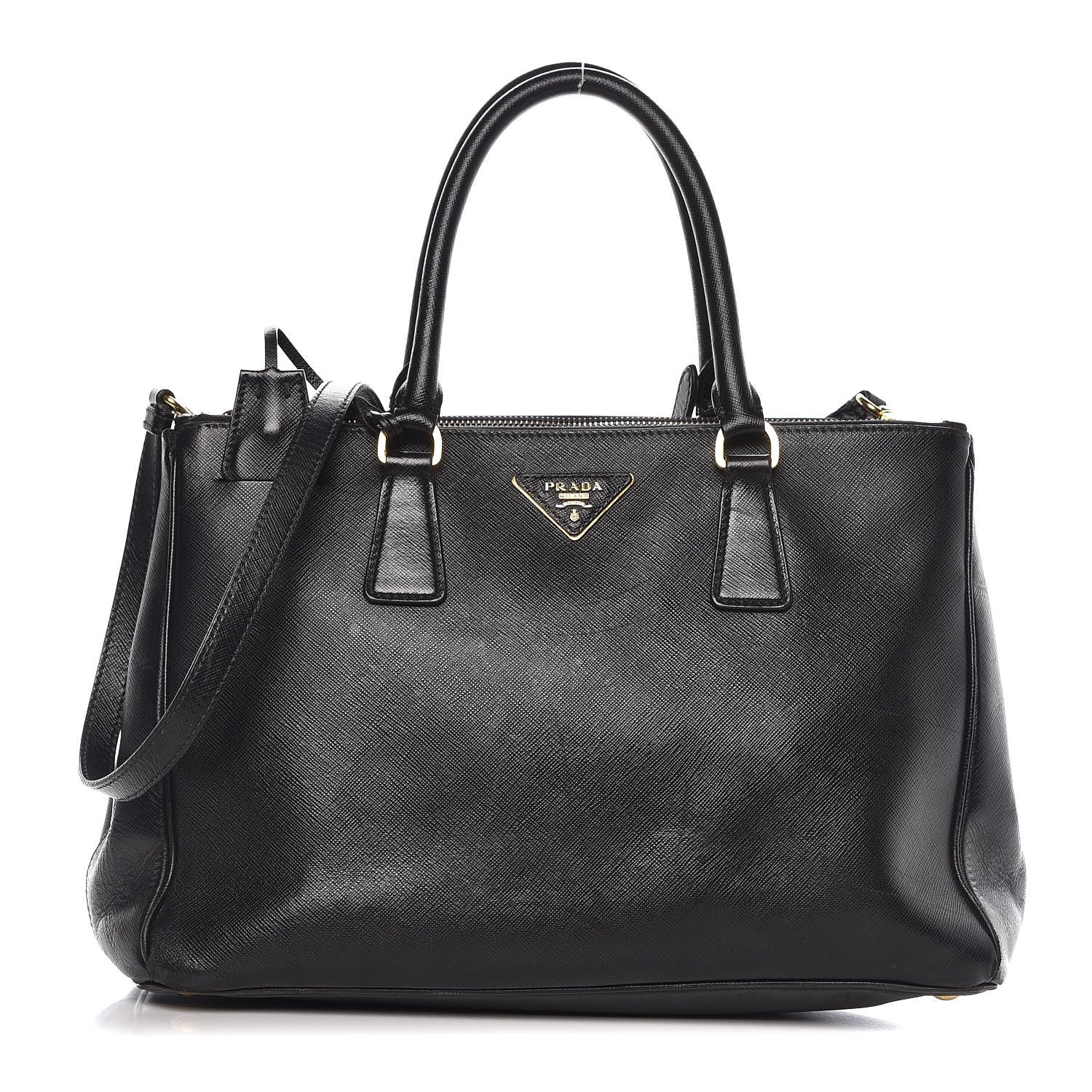 Prada Saffiano Medium Galleria Double Zip Tote Black 1 of 21