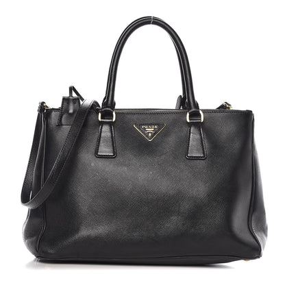 Prada Saffiano Medium Galleria Double Zip Tote Black 1 of 21