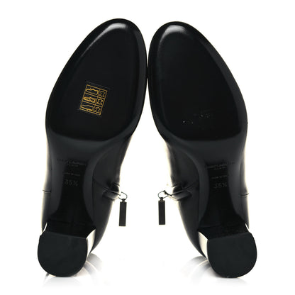 Saint Laurent Calfskin Loulou 70 Ankle Boots 35.5 Black 5 of 9