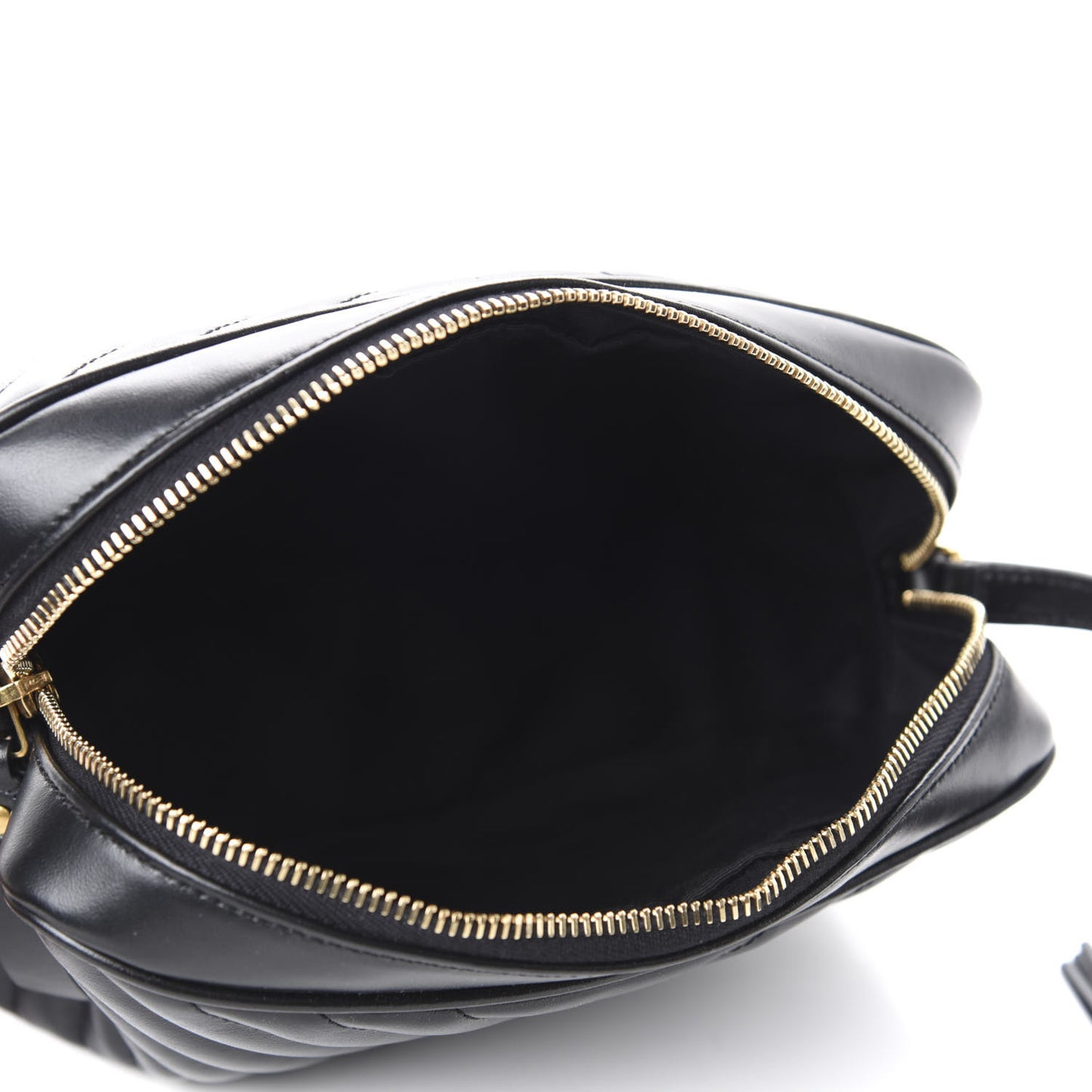 Calfskin Matelasse Monogram Lou Camera Bag Black