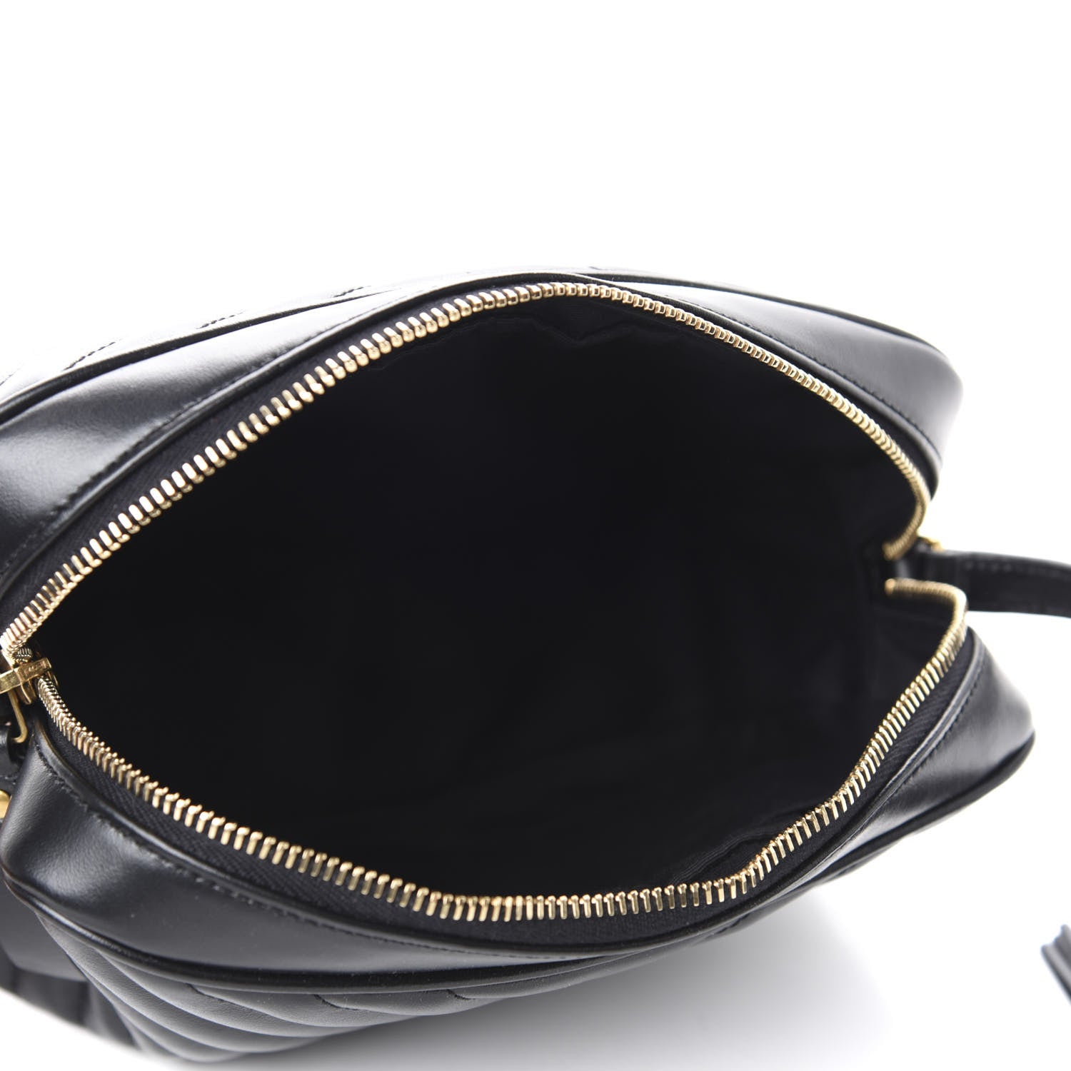 Saint Laurent Calfskin Matelasse Monogram Lou Camera Bag Black 5 of 10