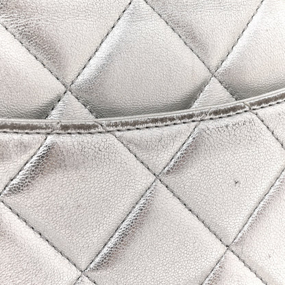 Chanel Metallic Lambskin Quilted Small Trendy CC Flap Dual Handle Bag Silver 18 of 19