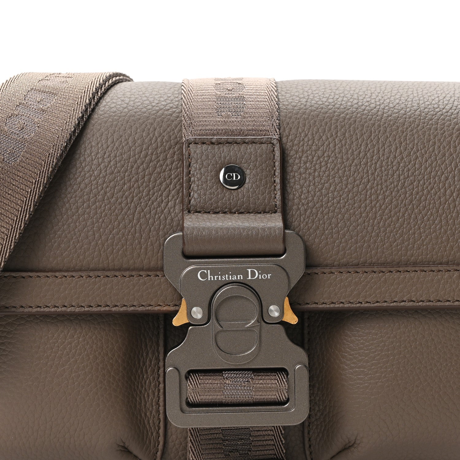 Christian Dior Grained Calfskin Hit The Road Bag Brown 8 of 10
