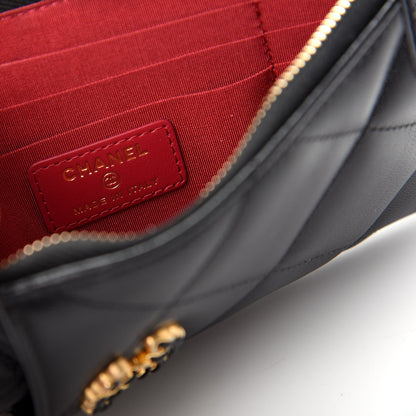 Chanel Lambskin Quilted 19 Phone and Card Holder Black 6 of 8