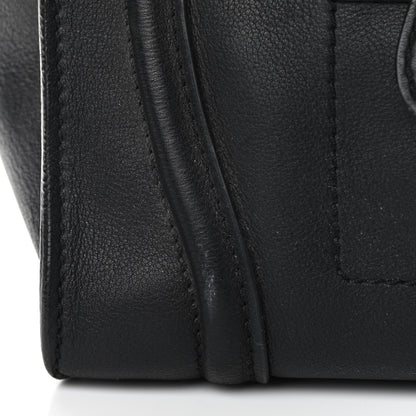 Celine Smooth Calfskin Mini Luggage Black 12 of 16