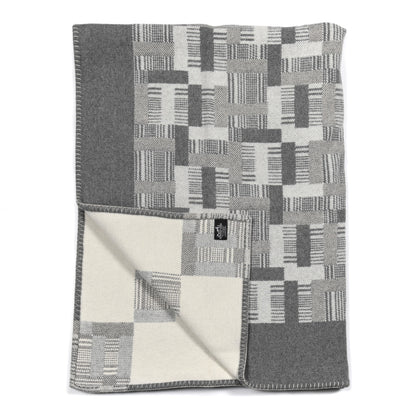 Hermes Wool Cashmere Avalon Paper Block Blanket Gris Acier 2 of 3