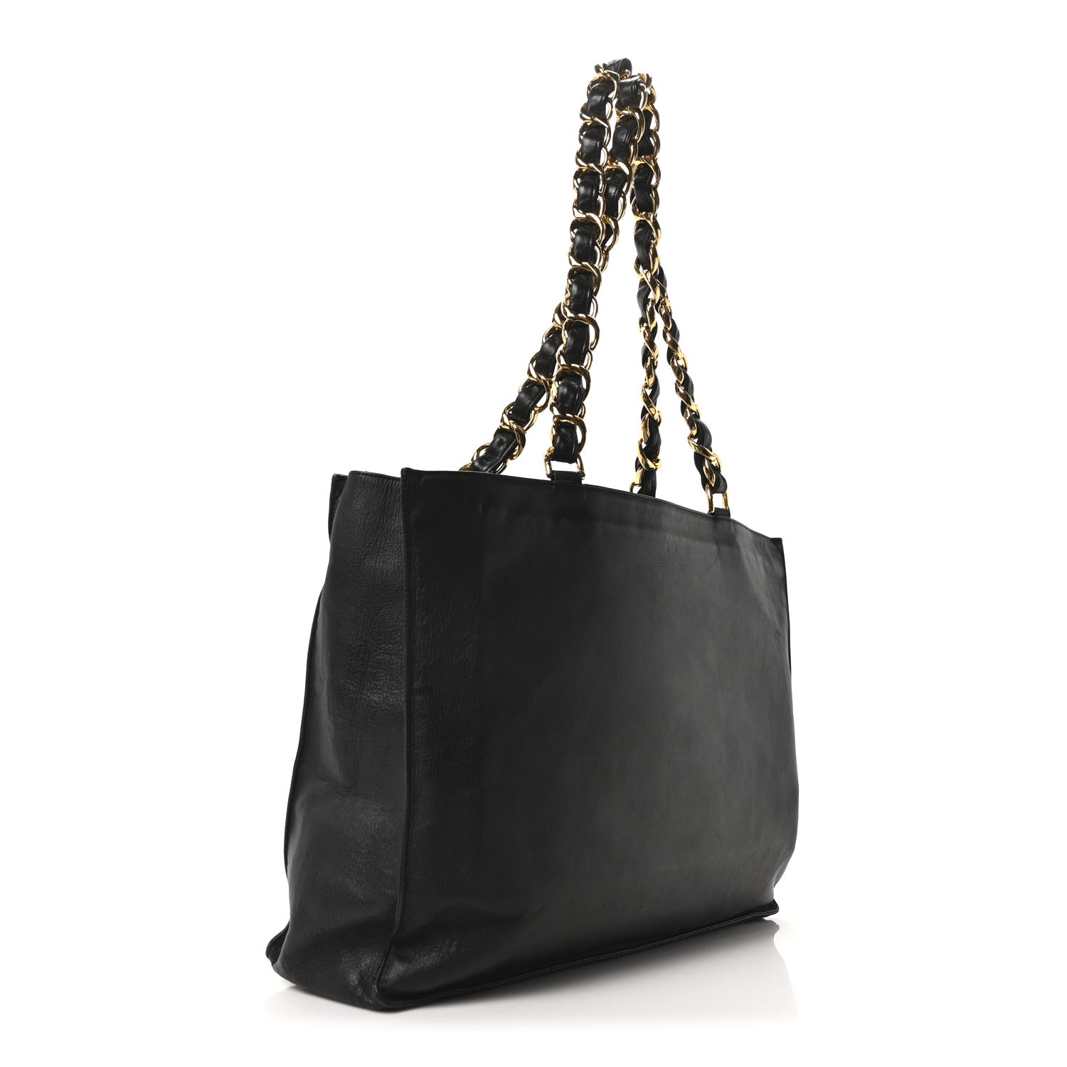 Chanel Lambskin CC Tote Black 3 of 10
