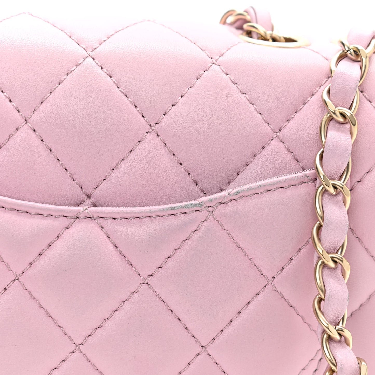 Lambskin Quilted Mini Mademoiselle Chic Flap Pink