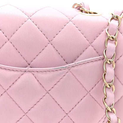 Chanel Lambskin Quilted Mini Mademoiselle Chic Flap Pink 11 of 11