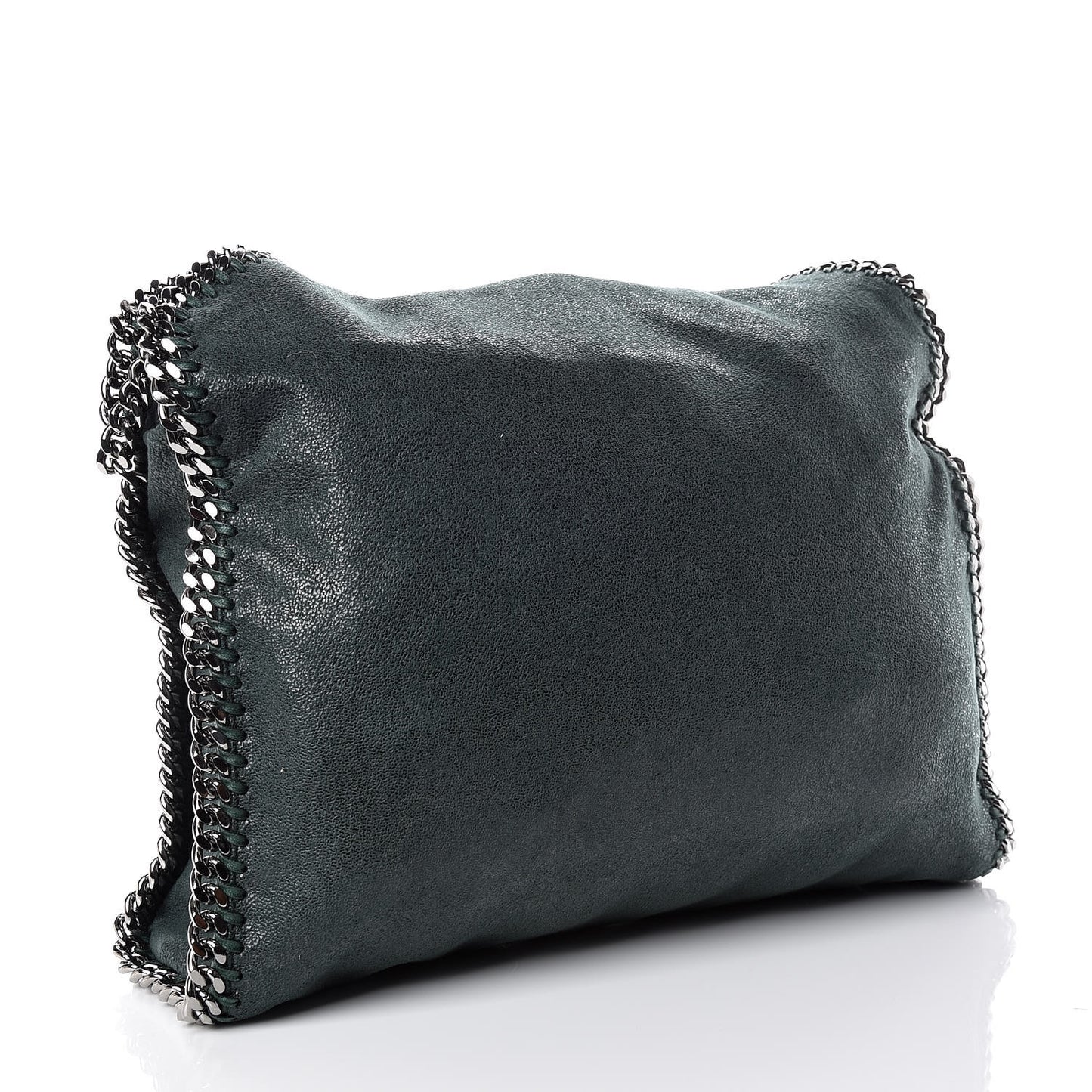 Shaggy Deer Falabella Fold Over Tote Petroleum