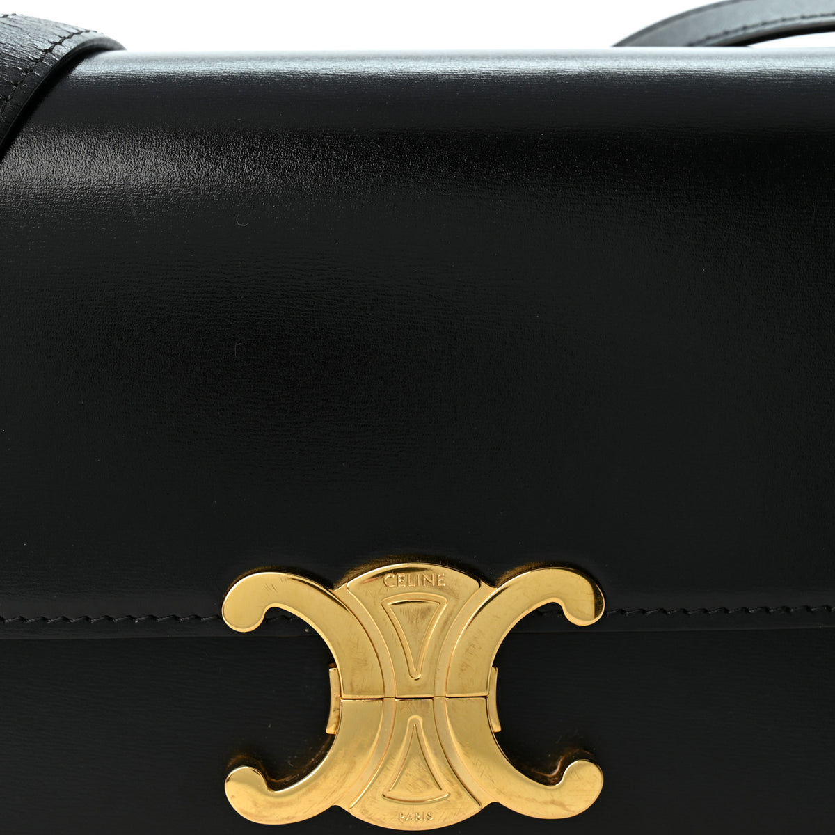 Shiny Calfskin Teen Triomphe Black