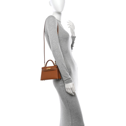 Hermes Epsom Mini Kelly Sellier 20 Gold 2 of 11