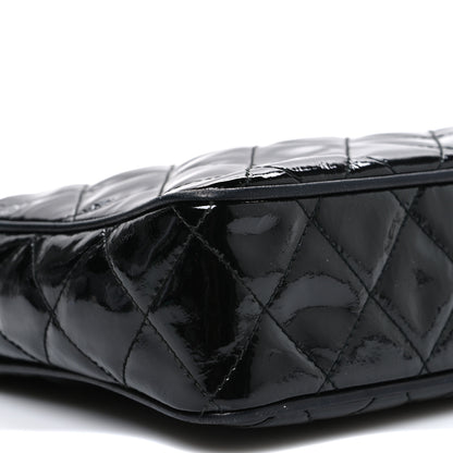 Chanel Patent Quilted Tassel Camera Case Black 8 of 9
