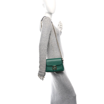 Gucci Dollar Calfskin Interlocking G Crossbody Bag Emerald 2 of 12