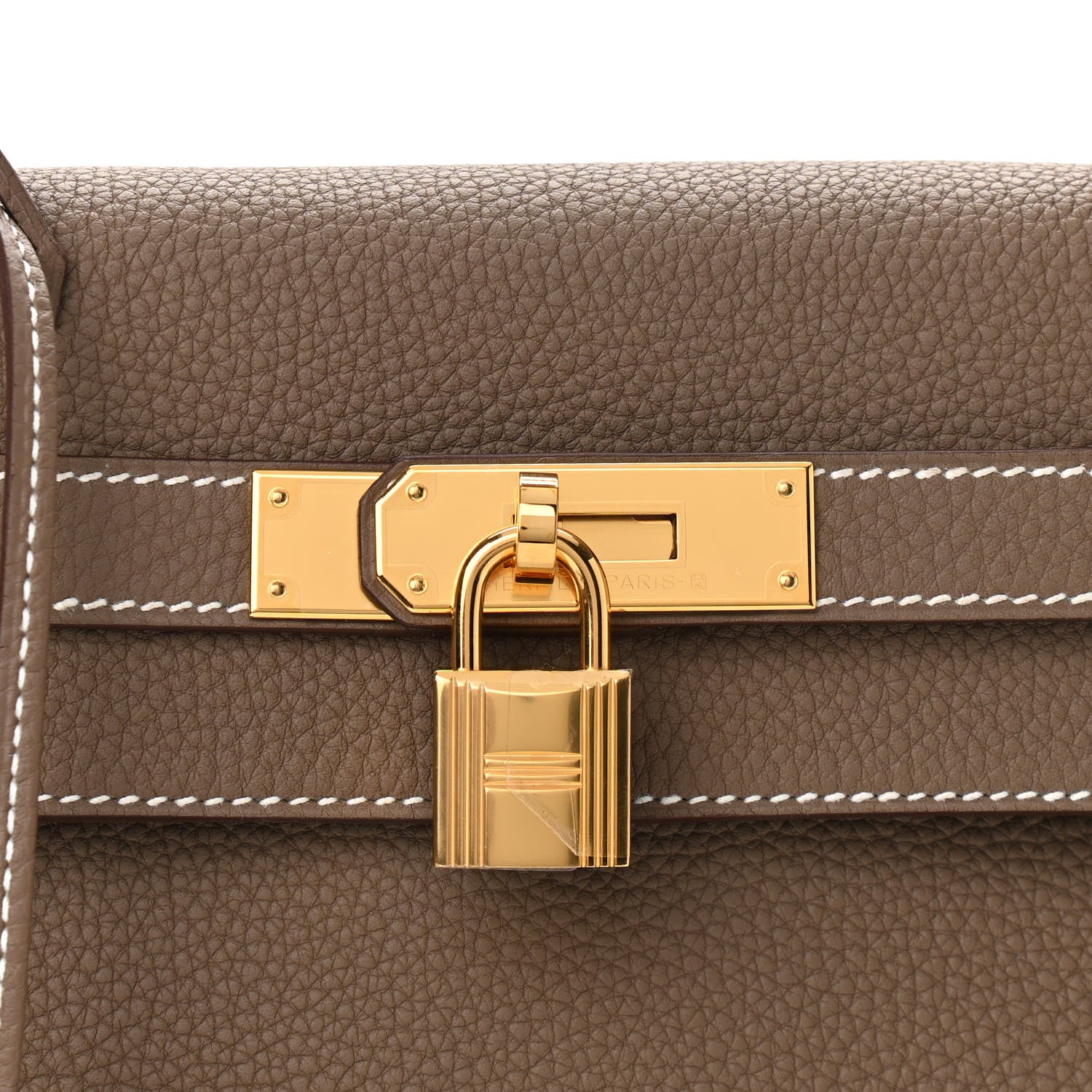 Hermes Togo Kelly Retourne 32 Etoupe 7 of 9