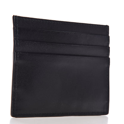 Fendi Vitello Liberty Lucido Metal Monster Eyes Card Holder Black Gold 3 of 8