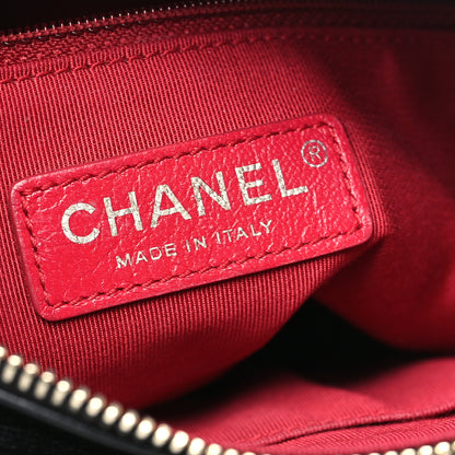Chanel Aged Calfskin Chevron Quilted Small Gabrielle Hobo Black 6 of 11