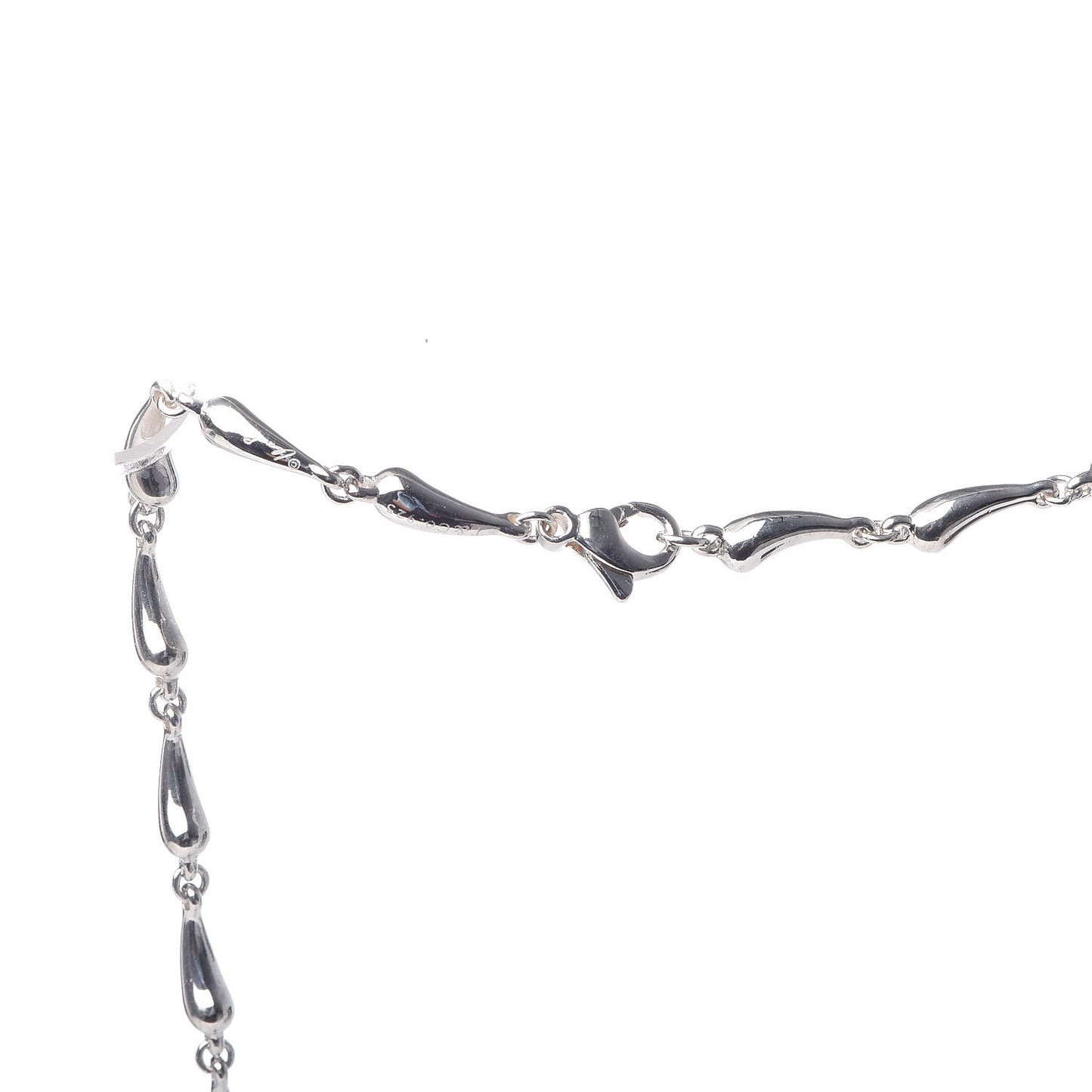 Sterling Silver Elsa Peretti Teardrop Pendant Necklace