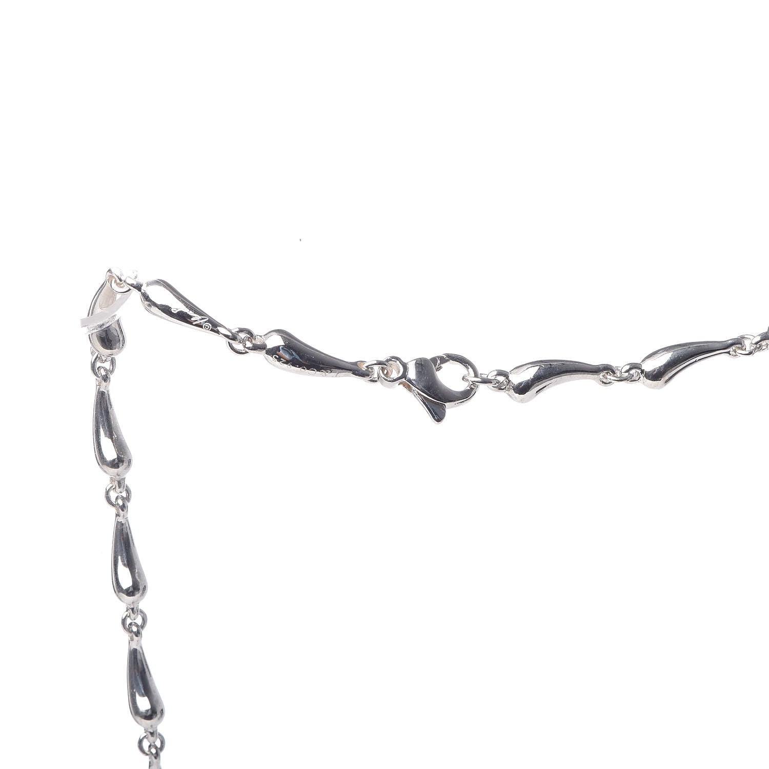 Tiffany Sterling Silver Elsa Peretti Teardrop Pendant Necklace 5 of 5