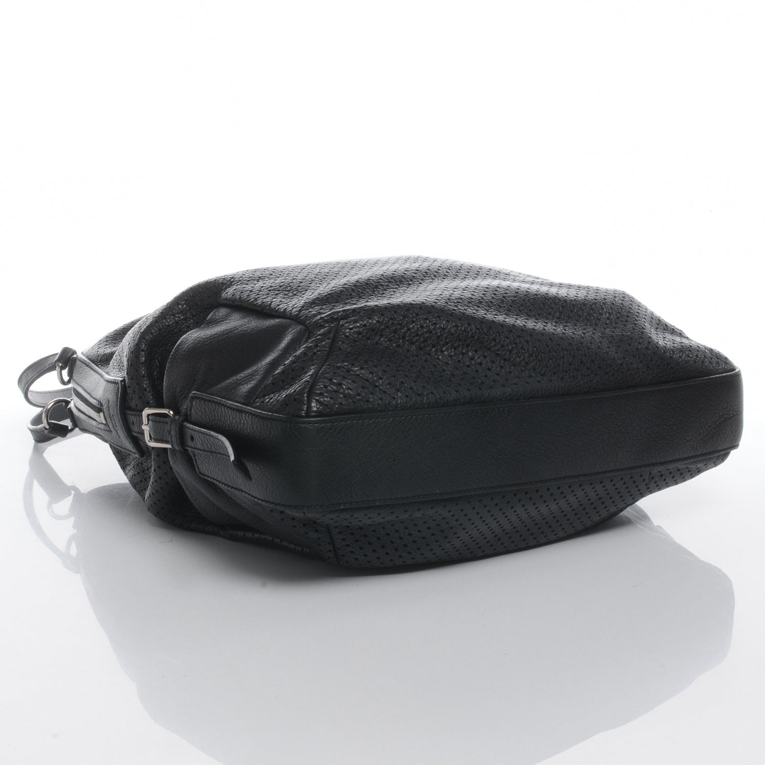 Saint Laurent Perforated Leather Zipped Tote Black 4 of 7