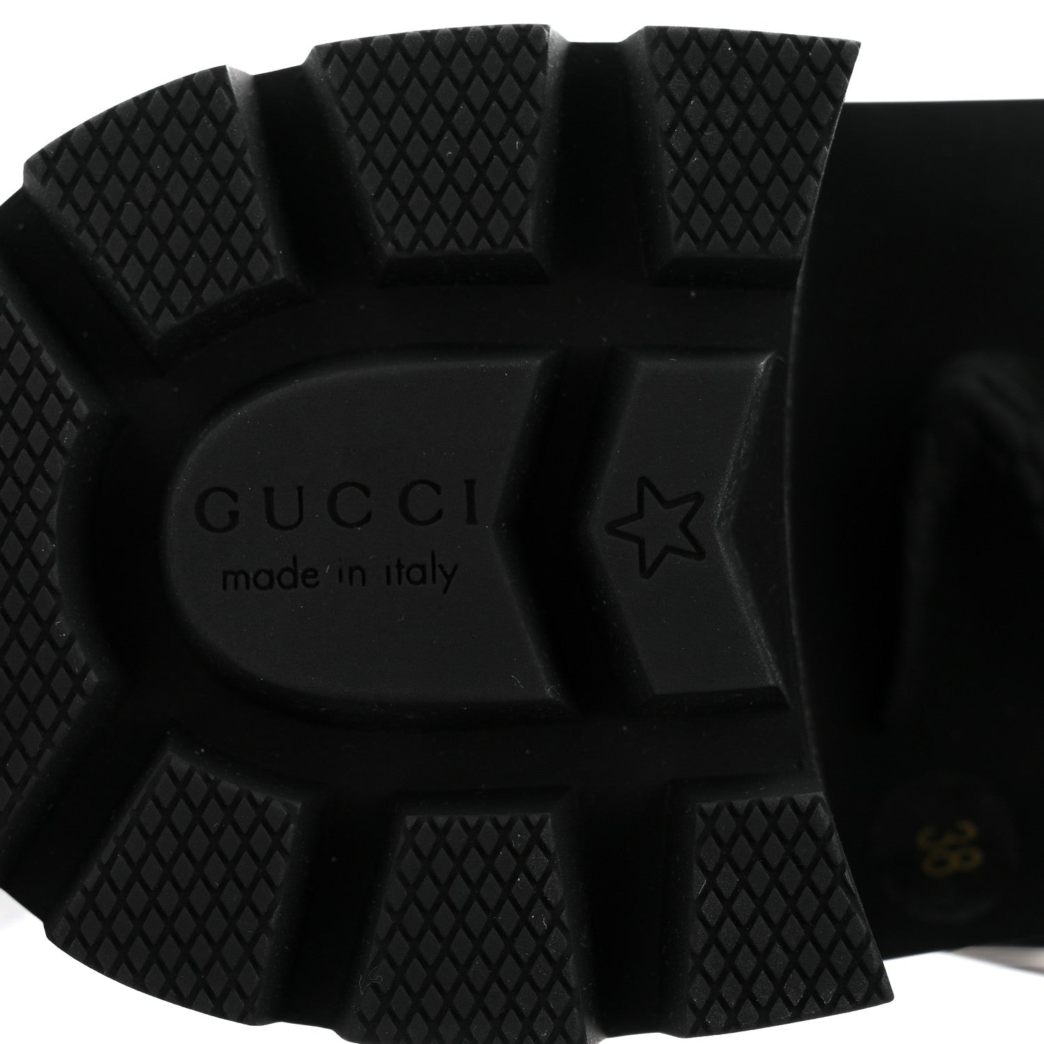 Gucci Calfskin Sylvie Web Womens Lace Up Combat Boots 38 Black 8 of 9