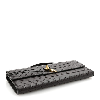 Bottega Veneta Nappa Intrecciato Long Andiamo Top Handle Clutch Fondant 4 of 6