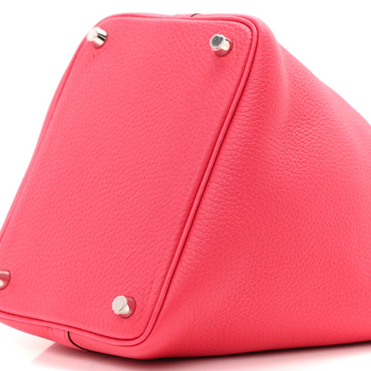 Hermes Taurillon Clemence Picotin Lock 18 PM Rose Extreme 10 of 11