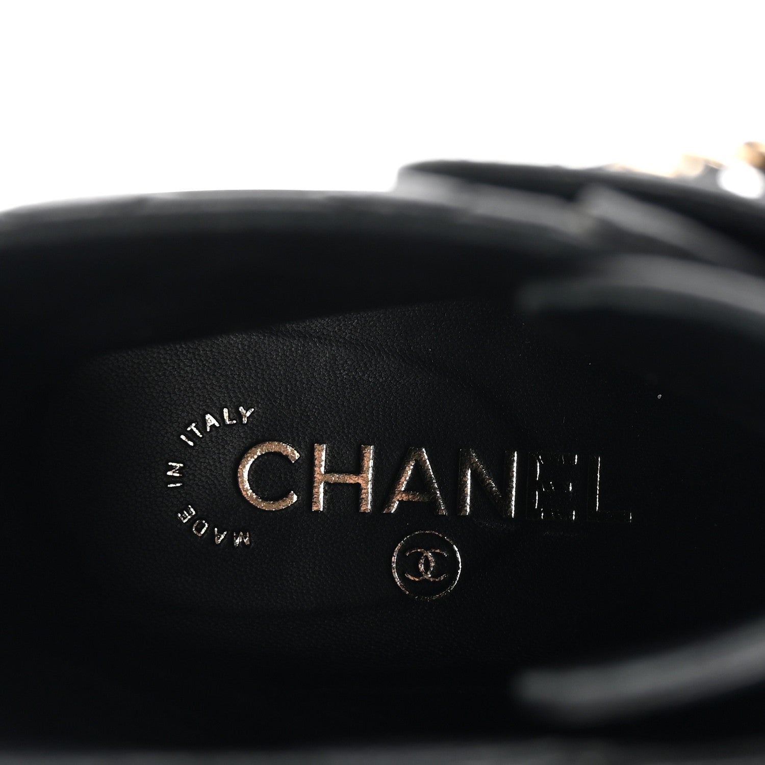 Chanel Shiny Lambskin Quilted Lace Up Combat Boots 38 Black 8 of 10