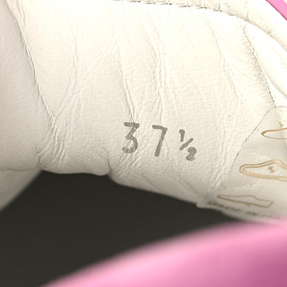 Christian Louboutin Patent Suede Loubishark Sneakers 37.5 Pink 6 of 8