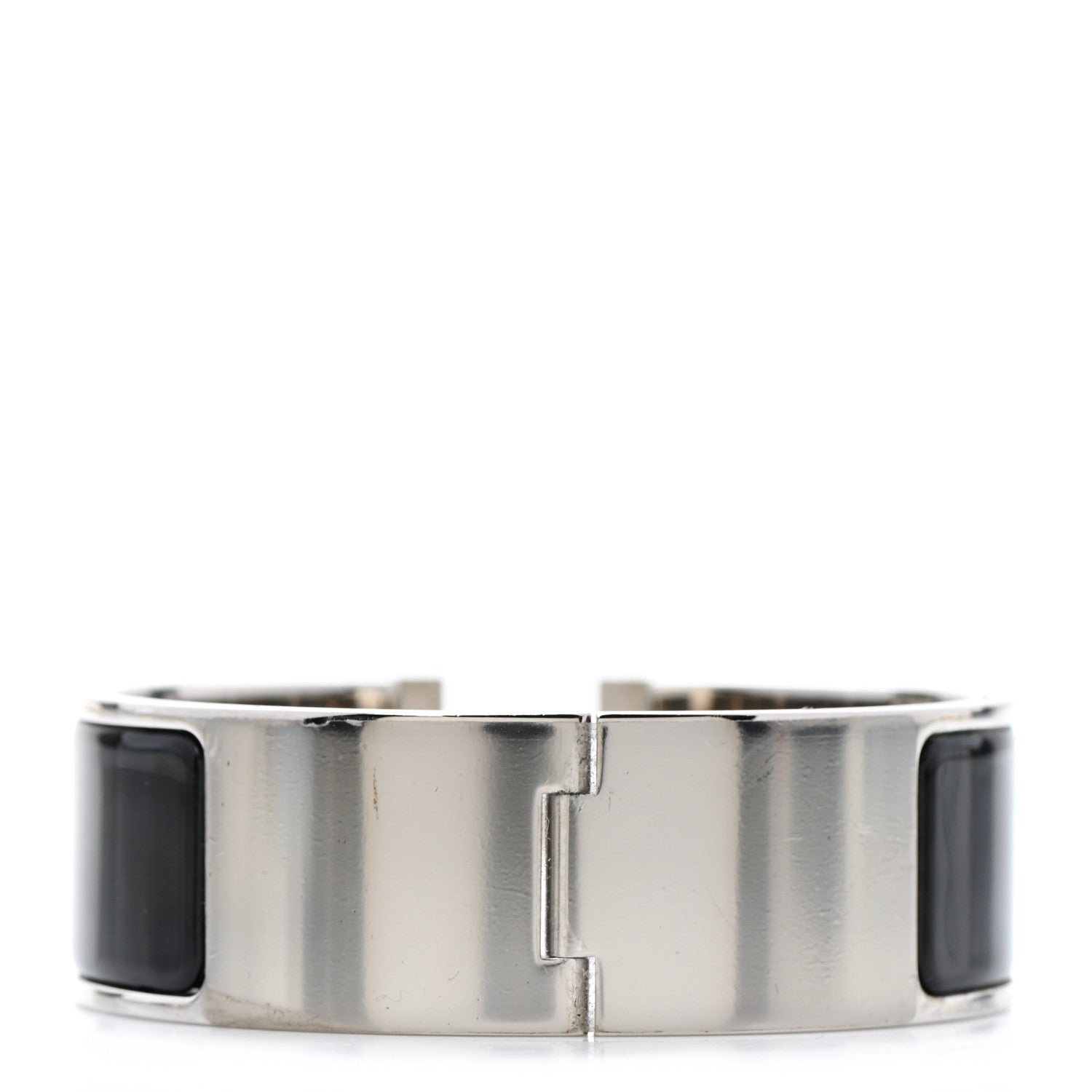 Hermes Enamel Wide Clic Clac H Bracelet PM Black 3 of 4