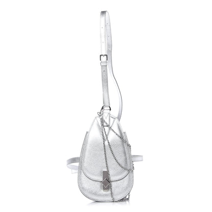 MCM Metallic Calfskin Milano Belt Bag Silver 1 of 10
