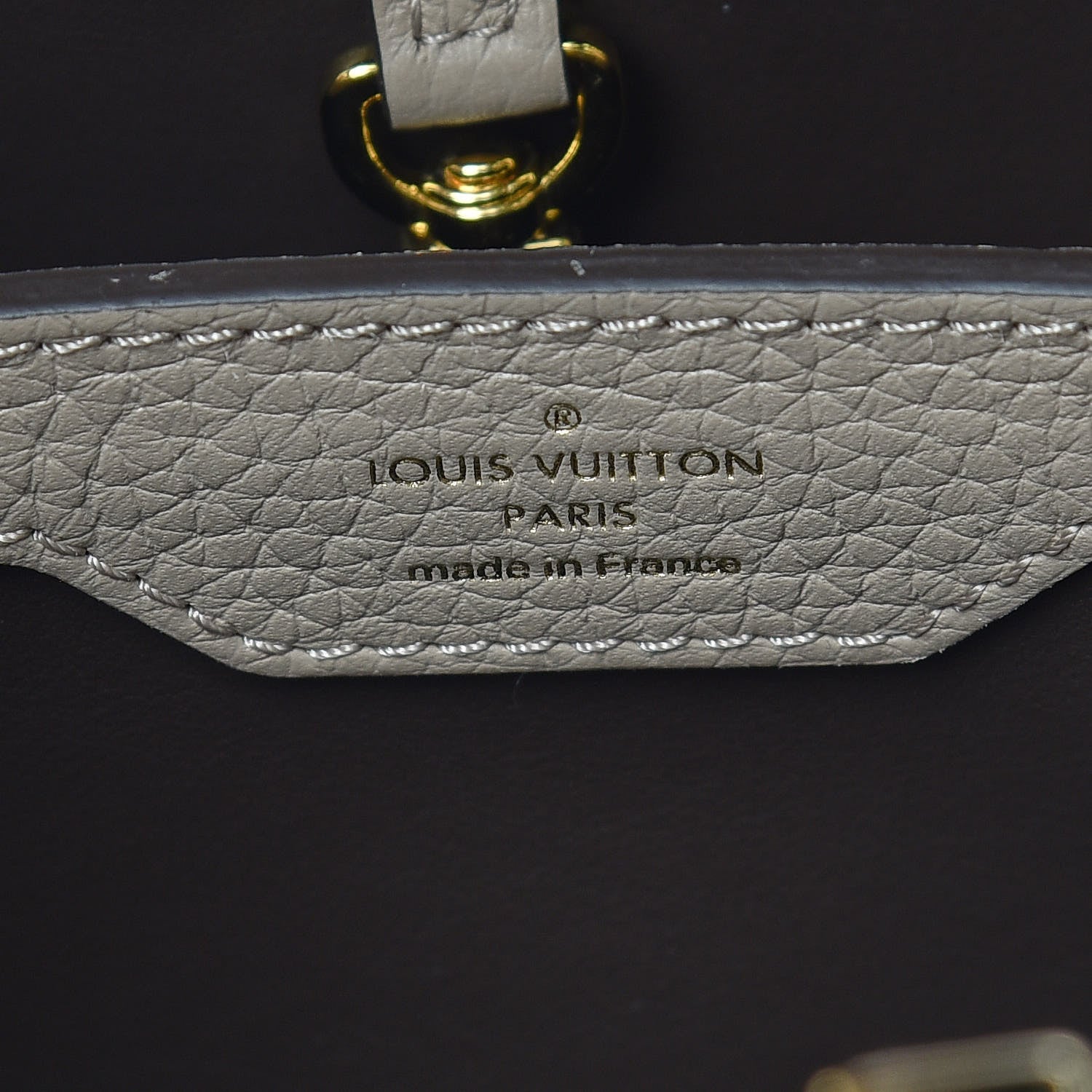 Louis Vuitton Taurillon Capucines BB Galet 9 of 9