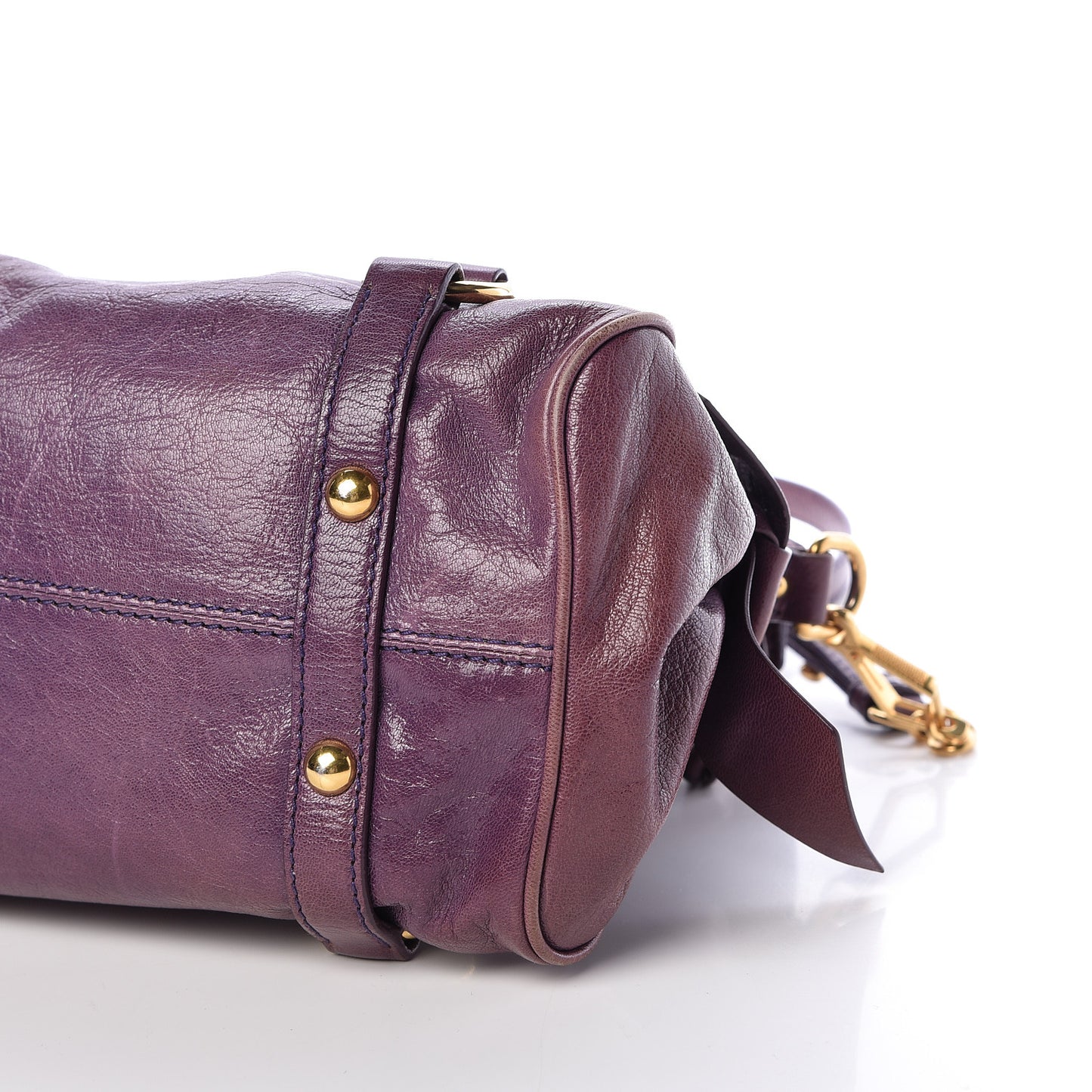 Vitello Lux Mini Bow Bag Viola