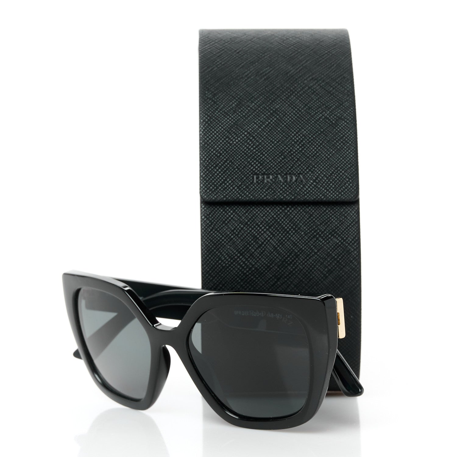 Prada Cat Eye Sunglasses SPR 24X Black 8 of 8