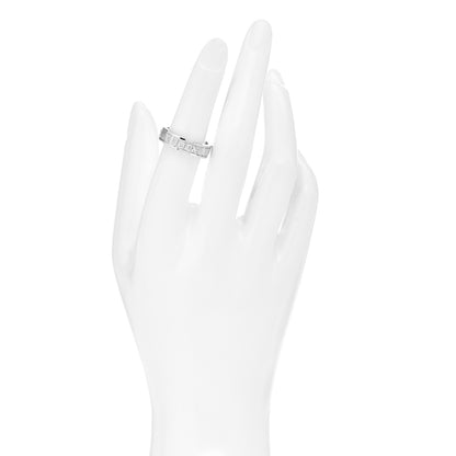Tiffany 18K White Gold Diamond Atlas Ring 52 6 2 of 5
