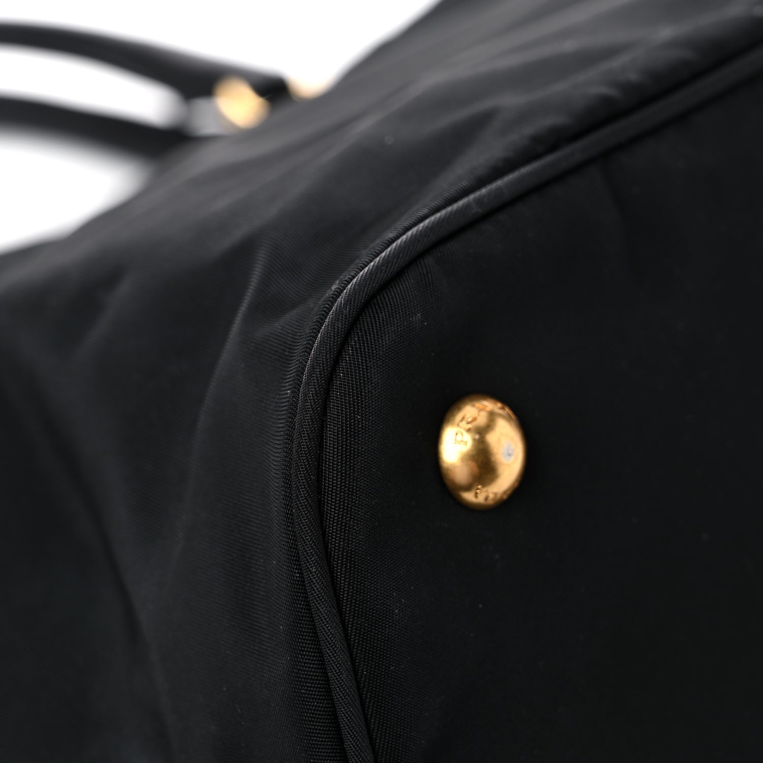 Prada Tessuto Nylon Soft Calfskin Shopping Satchel Black 9 of 24