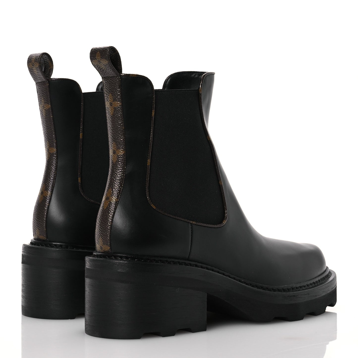 Calfskin Monogram Beaubourg Ankle Boots 39.5 Black